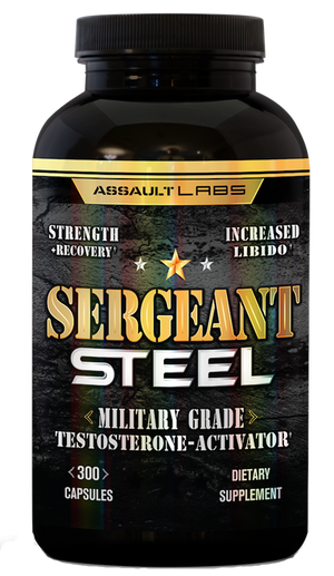 Sergeant steel, sergeant steal, seargent steel, sargent steel, sargant steel, assault labs, testosterone booster, best test booster, pump up test, pump up testosterone, boost test, boost testosterone